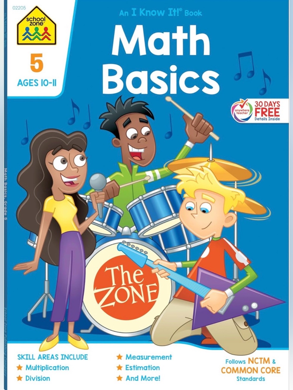 Math Basics Workbook for Kids - Blue